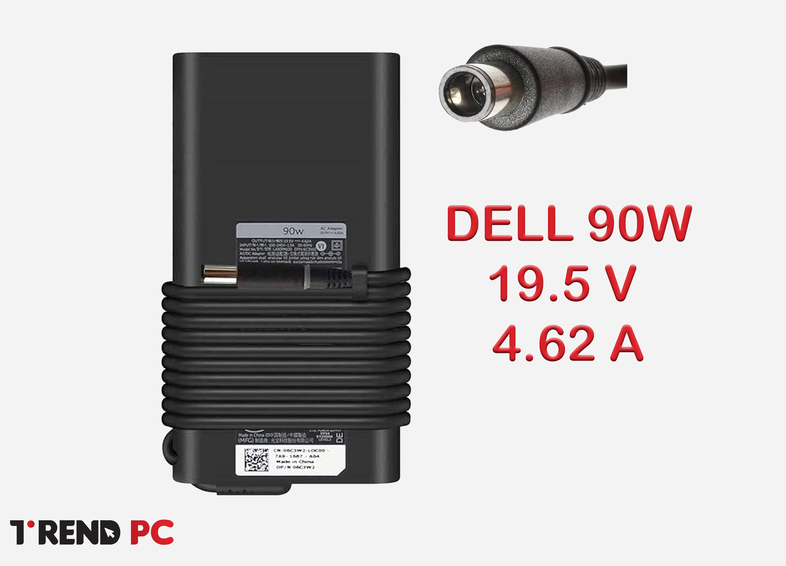 CHARGER DELL 90W Big socket